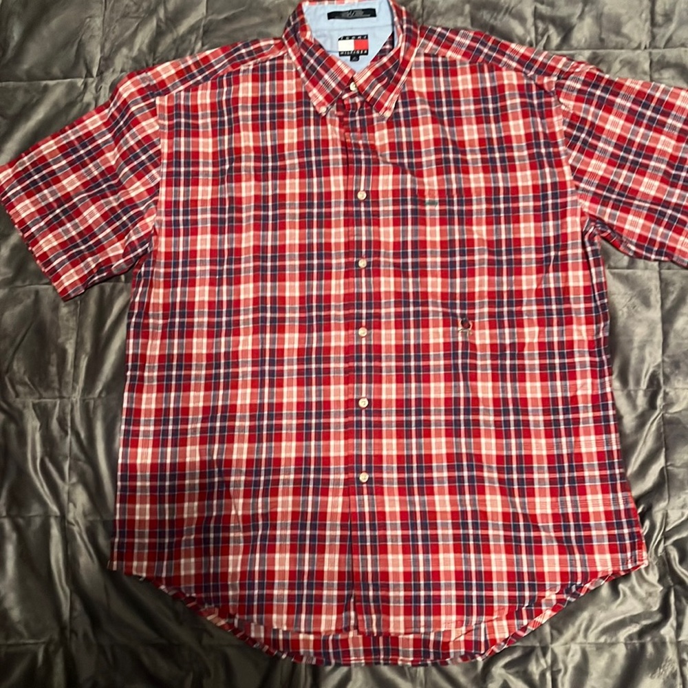 Tommy Hilfiger men’s short sleeve button up